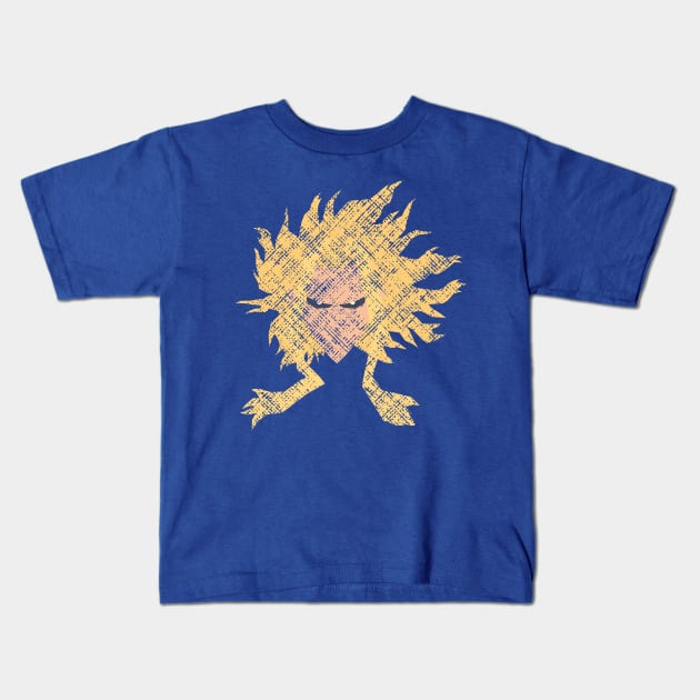 All Might Face True Form Minimalist (Vintage Texture) Kids T-Shirt by Cartoonime Stoner